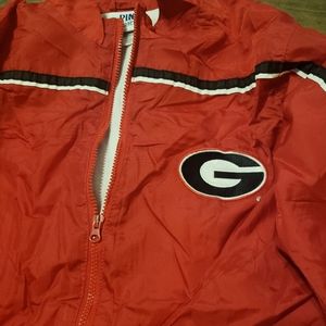 Georgia bulldogs toddler windbreaker size 24 months